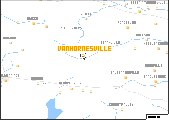 map of Van Hornesville