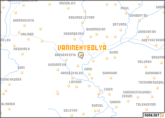 map of Vanīneh-ye ‘Olyā