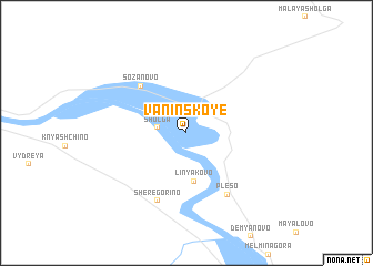 map of Vaninskoye