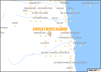 map of Vanīstān-e Chūbar