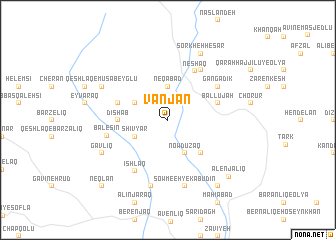 map of Vanjān