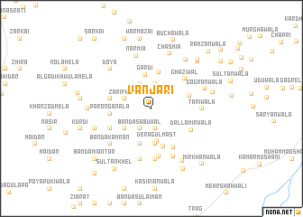 map of Vanjāri