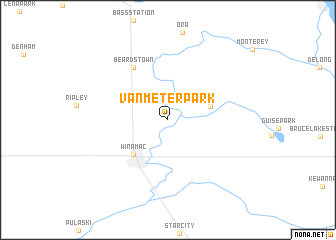 map of Vanmeter Park