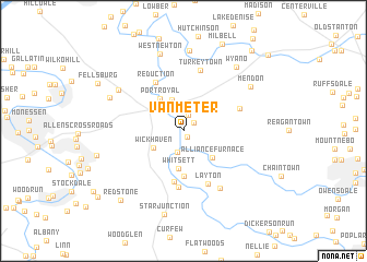 map of Van Meter