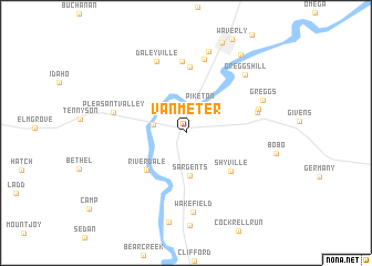 map of Van Meter