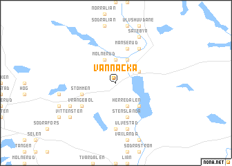 map of Vännacka