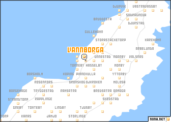 map of Vannborga