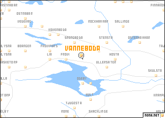 map of Vanneboda