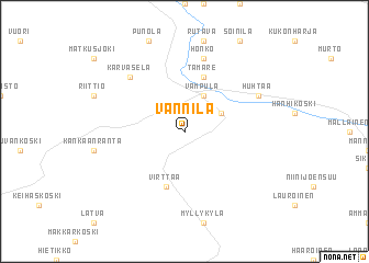 map of Vännilä