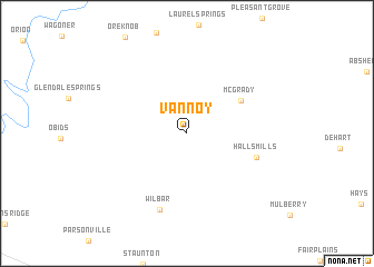 map of Vannoy