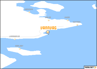 map of Vannvåg