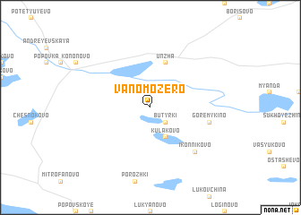 map of Vanomozero