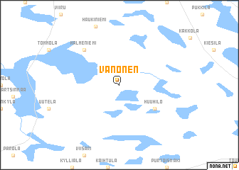 map of Vanonen