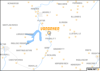 map of Van Ormer