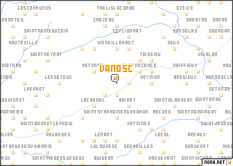 map of Vanosc