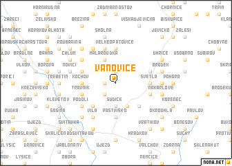 map of Vanovice