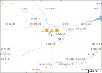 map of Vaňovka