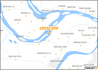 map of Vans Camp