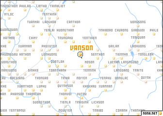 map of Vân Sơn