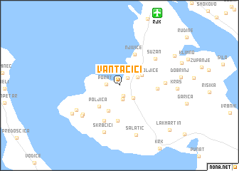 map of Vantačići