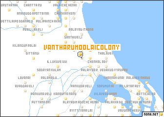 map of Vantharumoolai Colony