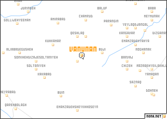 map of Vanūnān