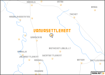 map of Vanva Settlement