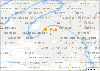 map of Vanves