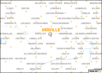 map of Vanvillé