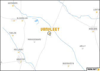 map of Van Vleet