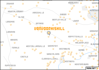 map of Van Voorhis Hill