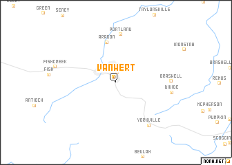 map of Van Wert