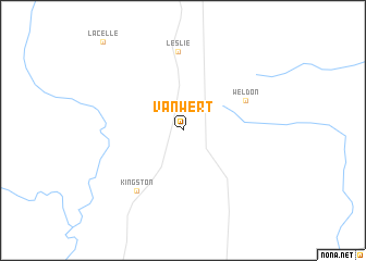 map of Van Wert