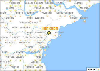 map of Vạn Xuân