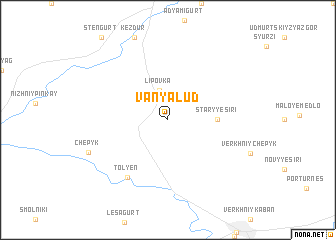 map of Vanyalud