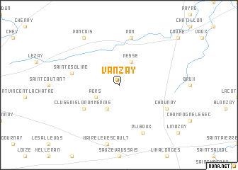 map of Vanzay