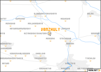 map of Vanzhuly