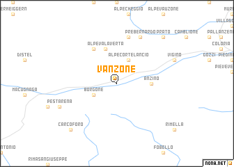 map of Vanzone