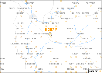 map of Vanzy