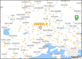 map of Vapaala