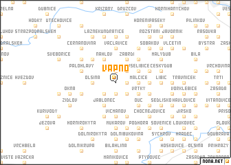 map of Vápno