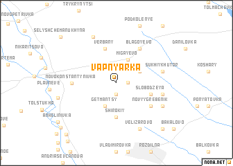 map of Vapnyarka