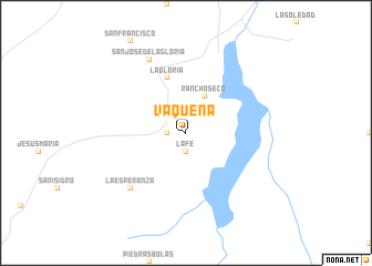 map of Vaqueña