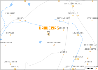 map of Vaquerias