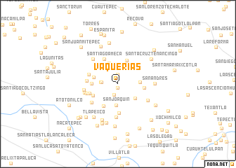 map of Vaquerías