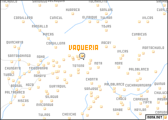 map of Vaquería