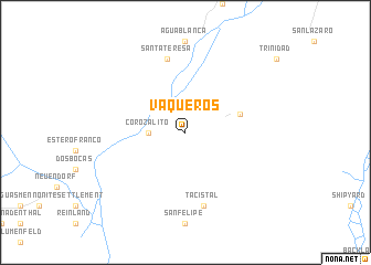 map of Vaqueros