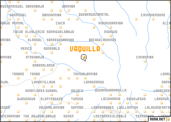 map of Vaquilla