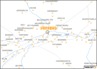 map of Varābād