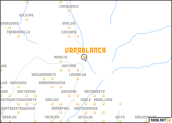 map of Vara Blanca